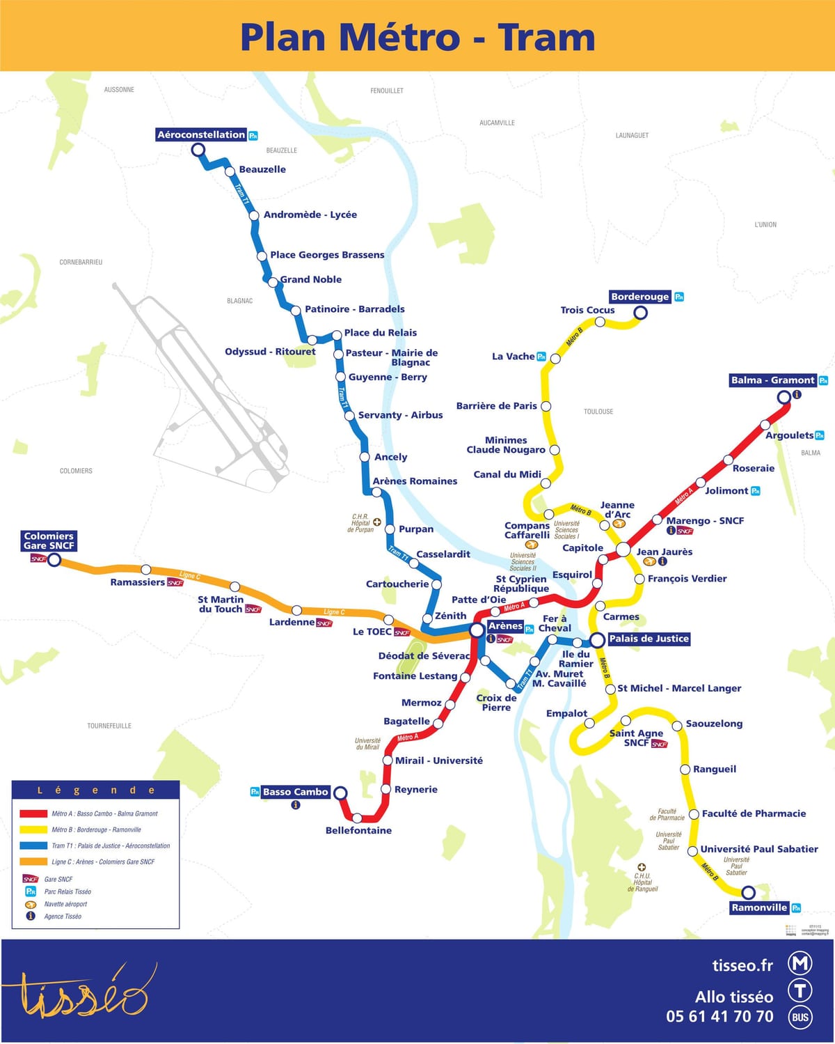 Toulouse metro mapa pdf