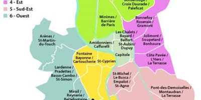 Mapa Toulouse, paříž