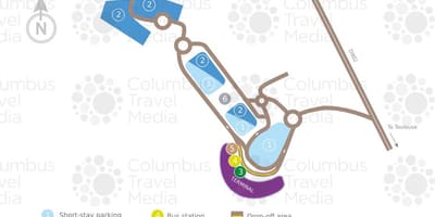Mapa Toulouse blagnac letiště