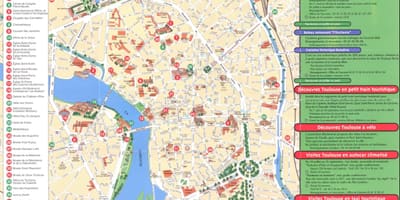 Mapa města Toulouse