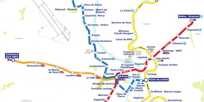 Toulouse metro mapa pdf